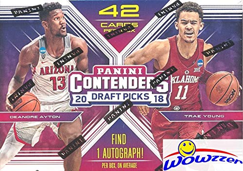 2018/19 Panini Contenders Draft Picks Basketball Factory Sealed Retail Box with AUTOGRAPH! Look for Rookies & Auto’s of Deandre Ayton, Luka Doncic, Trae Young, Marvin Bagley & Many More! WOWZZER!