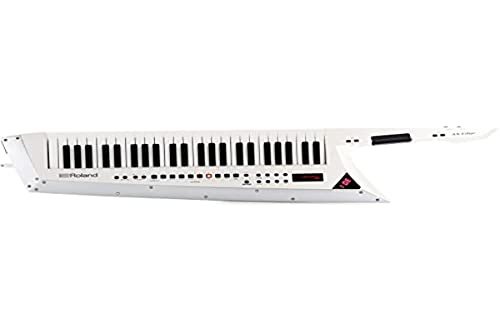 Roland AX-Edge 49-Key Keytar, With Velocity And Channel After Touch, White (AX-EDGE-W)