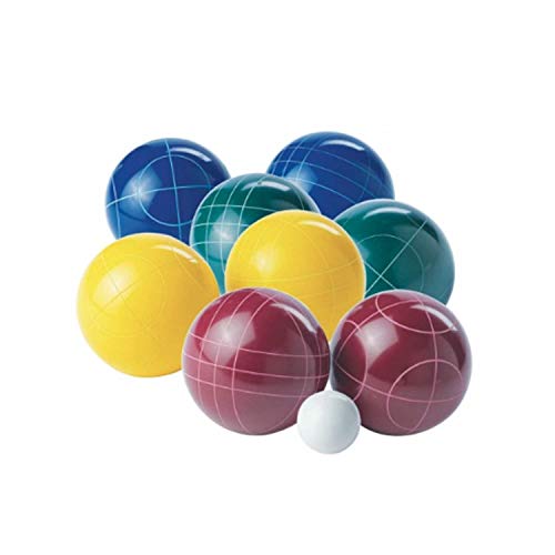 Franklin Sports Bocce Set – 8 All Weather Bocce Balls, 1 Pallino, and Deluxe Carry Bag – Beach, Backyard, or Outdoor Party Game – Professional Set, Assorted (50112)