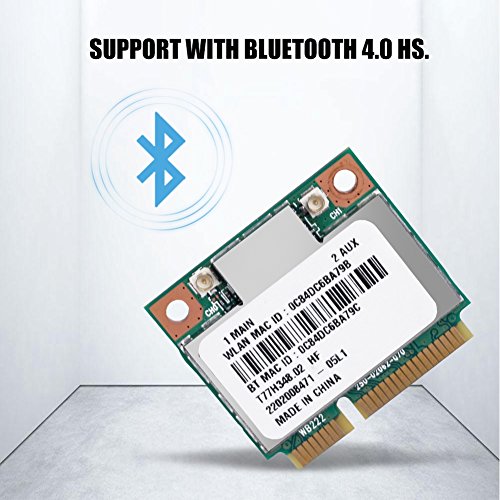 WLAN Card WiFi Card,Dual Band Network Card 2.4G/5Ghz AR5B22 Network 300Mbps Bluetooth 4.0 WiFi Mini PCI-E Wireless Card WiFi Bluetooth Card | The Storepaperoomates Retail Market - Fast Affordable Shopping