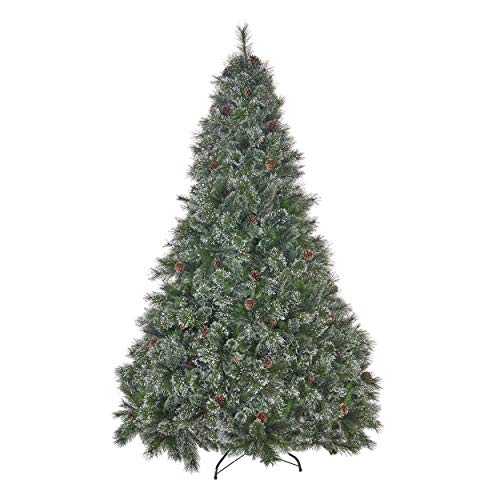 Christopher Knight Home 7.5-Foot Unlit Hinged Artificial Christmas Tree, Green