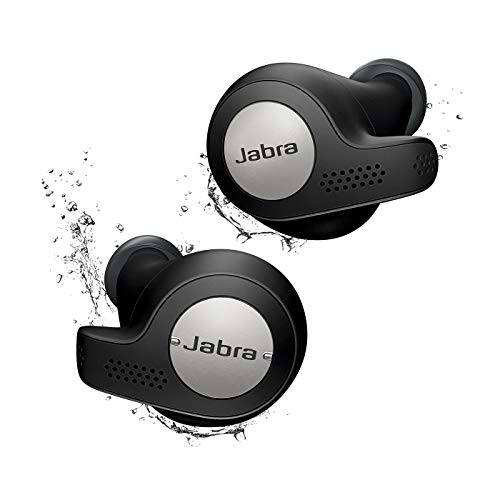 Jabra Elite Active 65t Alexa Enabled True Wireless Sports Earbuds with Charging Case – Titanium Black (Renewed)
