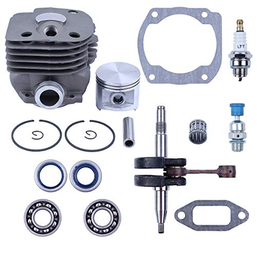 Cylinder Head Piston Crankshaft Bearing Seal Motor Kit Fit Husqvarna 372XP 372 371 365 362 (50MM) Chainsaw Overhaul Engine Parts