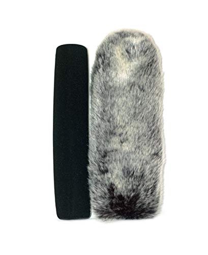 24cm Furry fur MIC Windshield Windscreen Compatible for Audio-Technica AT8035 AT8015 AT8132 BP4071 BP4027 azden sgm-2x Microphone