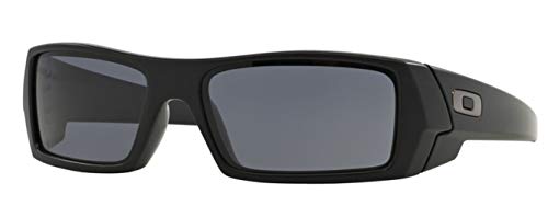 Oakley Gascan, OO9014 (03-473) Matte Black/Gray 61mm, Sunglasses Bundle with original case, and accessories (5 items)