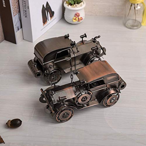 Metal Antique Vintage Car Model Handcrafted Collections Collectible Vehicle for Bar or Home Decor Decoration Great Gift (Black-Silver), unisex | The Storepaperoomates Retail Market - Fast Affordable Shopping