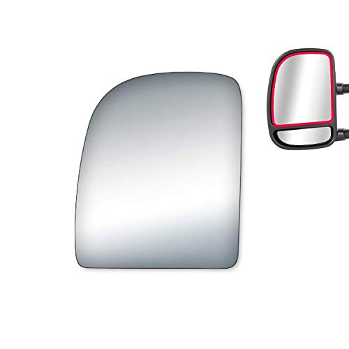 WLLW Mirror Glass Replacement for Ford E150/250/350/F250/F350/F450 Driver Side