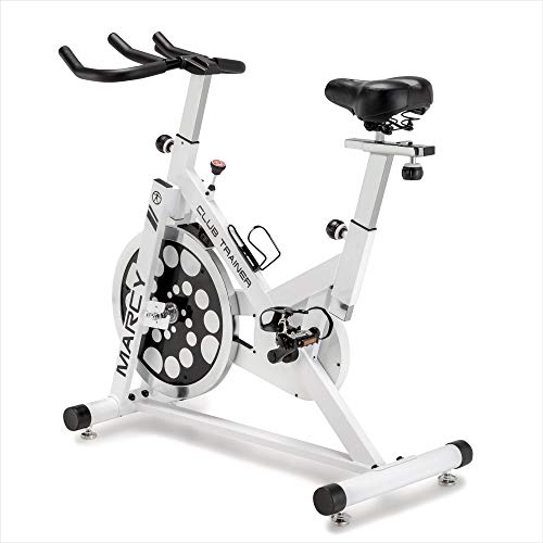 Marcy Club Revolution Indoor Home and Gym Cardio Cycling Exercise Bike Trainer, White | The Storepaperoomates Retail Market - Fast Affordable Shopping