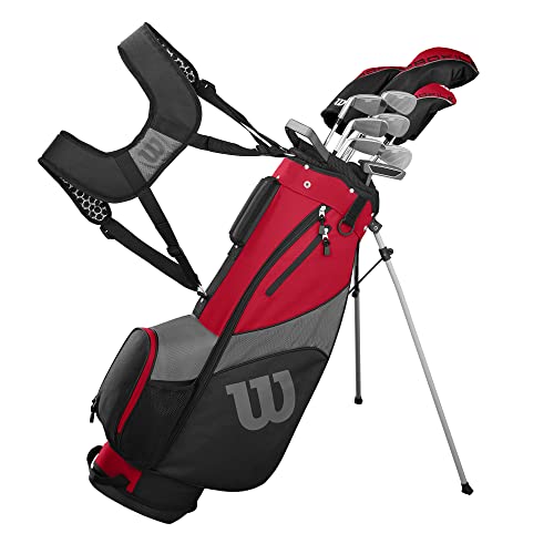 WILSON Golf Profile SGI Men’s Complete Golf Set — Regular, Right Hand,Red (Regular)