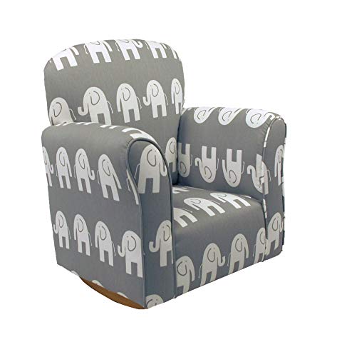 Brighton Home Furniture 3330-81 Child Rocker, Elephant Grey Cotton, One Size