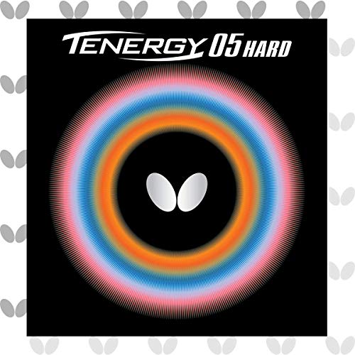 Butterfly Tenergy 05 Hard Table Tennis Rubber Table Tennis Rubber | 1.9 mm or 2.1 mm | Red or Black | 1 Inverted Table Tennis Rubber Sheet | Professional Table Tennis Rubber