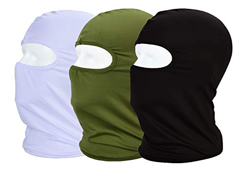 MAYOUTH Balaclava ski mask Sun/uv Protection Windproof face Cloth Neck Gaiter Helmet Lining Landscaping Face Cover Lycra Motorcycle face mask Cycle Fishing Hiking Outdoor Sports 3pack