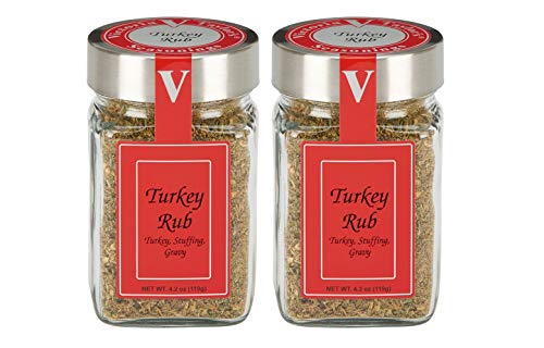 Turkey Rub- Two 4.2 oz. Jars – Seasons turkey, stuffing, and gravy.