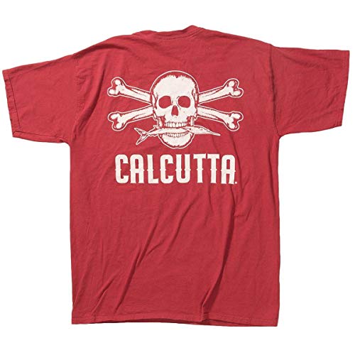 Calcutta Men’s Original Logo Short Sleeve T-Shirt, Chili, X-Large