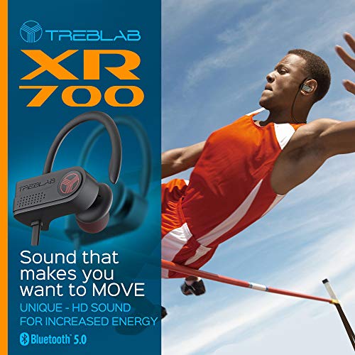 TREBLAB XR700 – Wireless Running Earbuds – Top Sports Headphones, Custom Adjustable Earhooks, Bluetooth 5.0 IPX7 Waterproof,Rugged Workout Earphones, Noise Cancelling Microphone in-Ear Headset | The Storepaperoomates Retail Market - Fast Affordable Shopping