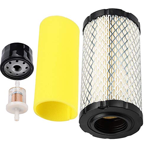 Kizut 793569 691035 492932 Air Filter Fuel Filter for Briggs and Stratton 793685 696854 GY21055 JD MIU11511 AM125424 Rotary 12673 Lawn Mower Replacement Kit
