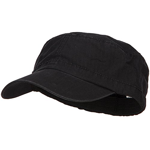 e4Hats.com Big Size Fitted Ripstop Cotton Military Army Cap – Black XL-2XL