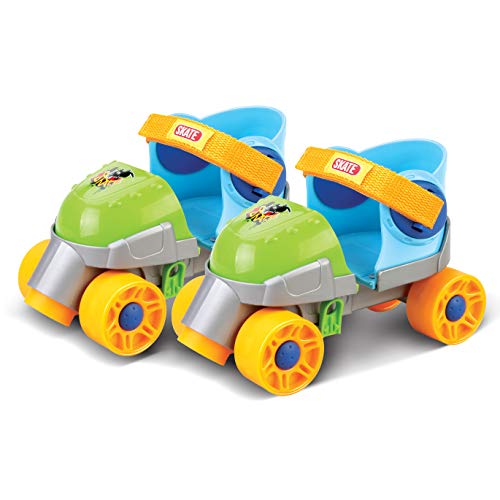 Grow-with-Me Easy Training Adjustable Inline Rollerskates – Quad-Style 4 Wheel Roller Skates for Kids, Toddler, and Children