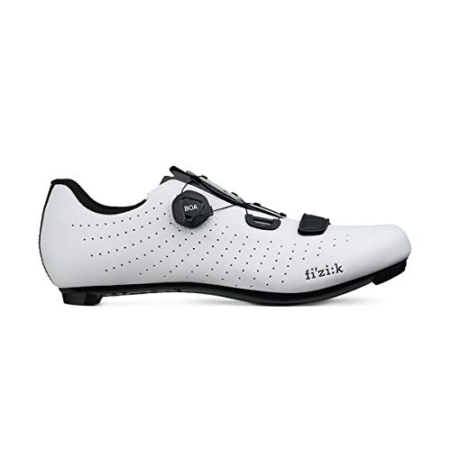 Fizik mens Tempo Overcurve Cycling Shoe, White Black, 10.5 – 11 US