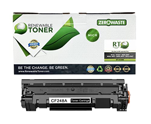 RT 48A MICR Ink Toner Cartridge Replacement for HP 48A CF248A | HP Laser Pro M15w M29w M30w M31w MFP M28w M28a M29a M15a M16a M16w for Small Business Check Printing