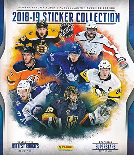 2018/19 Panini NHL Hockey HUGE 72 Page Stickers Collectors Album with TEN(10) Bonus Hockey Stickers ! Great Hockey Collectible to House all your NEW Panini NHL Stickers! Makes a Great Gift!