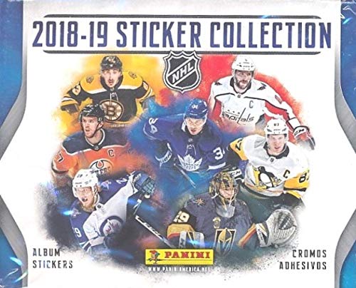 2018/19 Panini NHL Hockey MASSIVE 50 Pack Factory Sealed Sticker Box with 250 Brand New MINT Glossy Stickers! Loaded with all your Favorite NHL Stars! The Exclusive Stickers of the NHL! WOWZZER