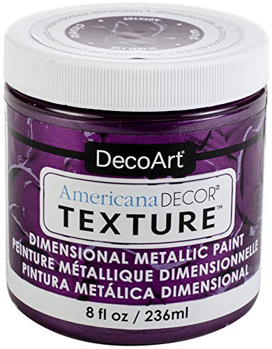 Decoart ADTX109-36 Texture Metallics 8oz Plum, None