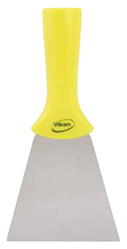 Vikan Scraper w/SS Blade and Threaded, 4″, Yellow, One size, Multi
