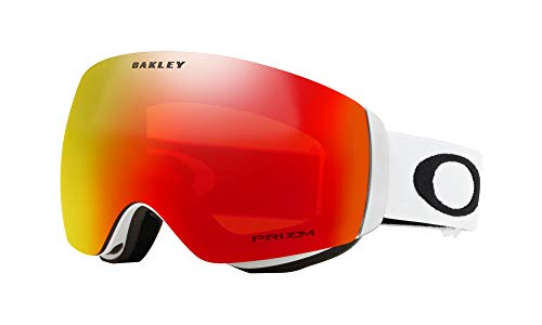 Oakley Flight Deck XM Prizm Snow Goggles Matte White with Prizm Torch Iridium