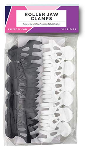 CURL KEEPER – Roller Jaw Clamps: Lift At The Roots For a Full Looking, Bouncy Style That Preserves The Natural Form Of Your Curls (12 Roller Jaw Clamps Per Pack)