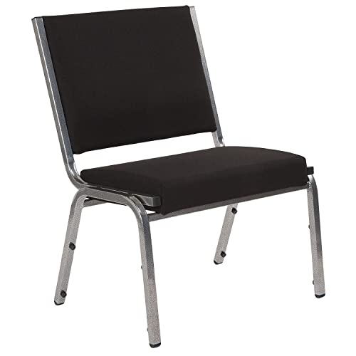Flash Furniture Waiting Room Bariatric Chair, Black Fabric (Xu604426601bk)