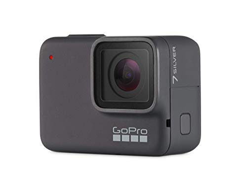 GoPro HERO7 Silver Waterproof Digital Action Camera with Touch Screen 4K HD Video 10MP Photos (Renewed)
