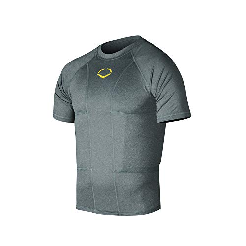 EvoShield Adult Performance Rib Shirt, Charcoal – Small