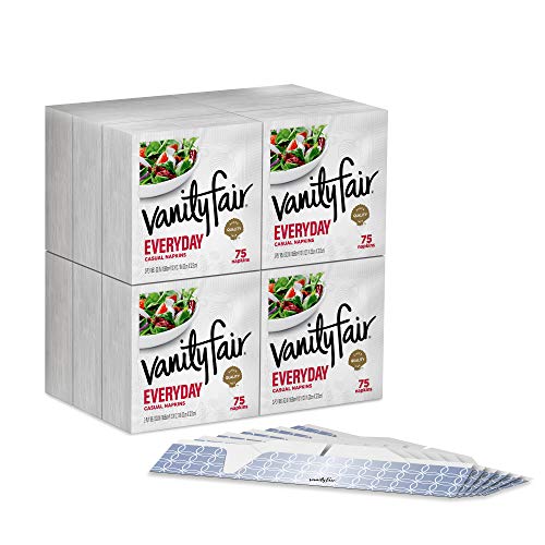 Vanity Fair Everyday Casual Paper Napkins and Napkin Holders, Classic White, 906 Piece Set | The Storepaperoomates Retail Market - Fast Affordable Shopping