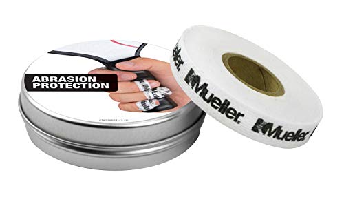 Mueller Sports Medicine Pro Strips, Finger Tape for Abrasion Control, White, 0.5″ x 10yd roll