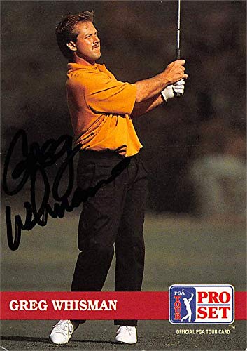 Greg Whisman autographed trading card (Golf, PGA Tour, SC) 1992 Pro Set #135