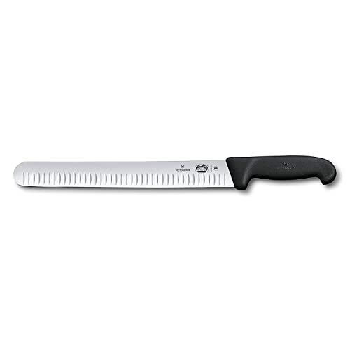 Victorinox 12 Inch Slicing Knife | High Carbon Stainless Steel Granton Blade for Efficient Slicing, Fibrox Pro Handle