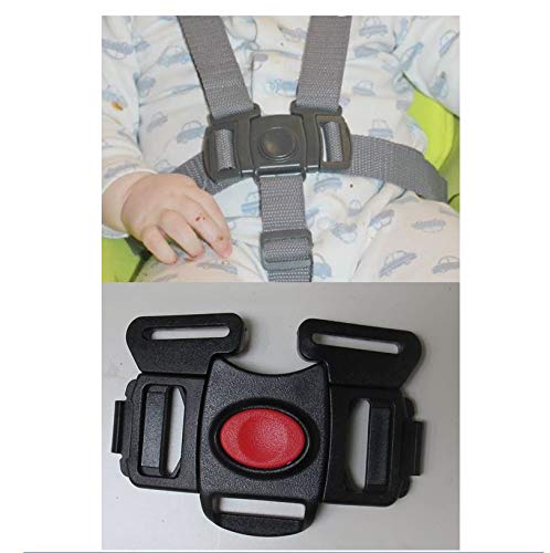 Black 5 Point Harness Buckle Clip Replacement Part for Graco Duet Sway Swing Rocker Bouncer Seat Safety for Babies, Toddlers, Kids, Children