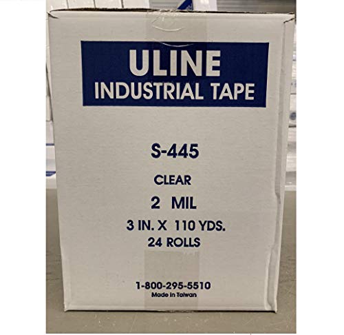 Uline Industrial Tape – 2 Mil, 3″ x 110 yds, Clear 24 Pack