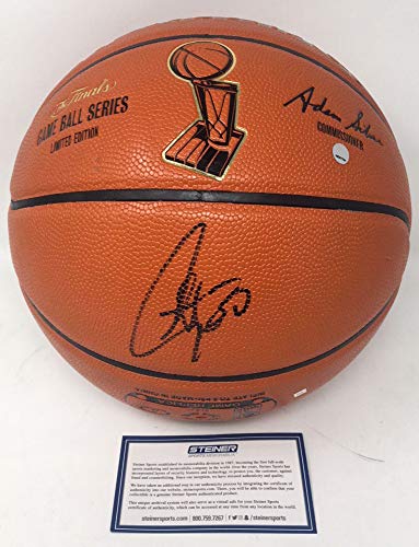 Stephen Curry Golden State Warriors Signed Autograph NBA Limited Edition NBA Finals Game Basketball Steiner Sports Certified