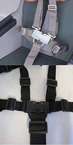 5 Point Harness Buckle Plus Straps Replacement Part for Skip Hop Tuo Convertible High Chair Seat Safety for Babies, Toddlers, Kids, Children