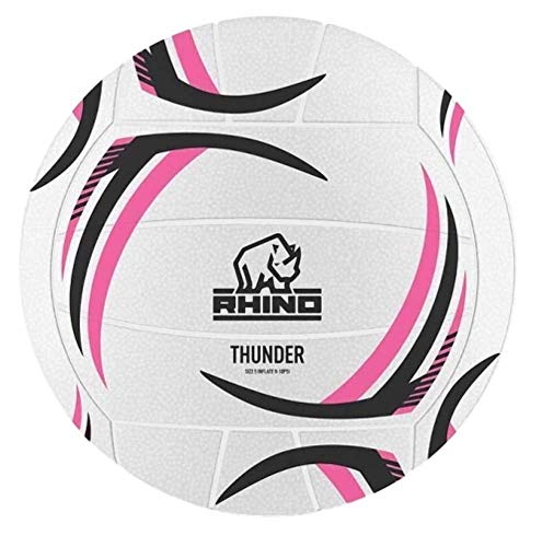 Rhino Thunder Netball White/Black/Pink O/S