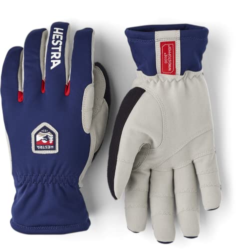 Hestra Unisex Windstopper Ergo Grip Touring Gloves for Cross Country & Winter Sports – Navy – 8