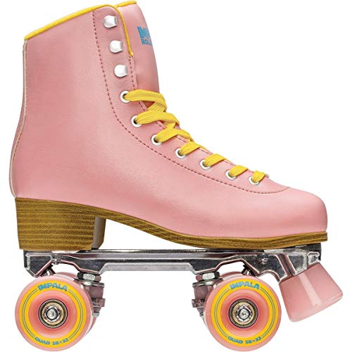 Impala Rollerskates Girl’s Impala Quad Skate (Big Kid/Adult) Pink/Yellow 7 (US Men’s 5, Women’s 7) M