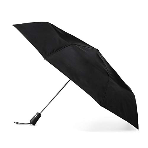 totes Titan Compact Travel Umbrella – UV Sun Protection, Windproof, Water Repellent, One Touch Auto Open/Close