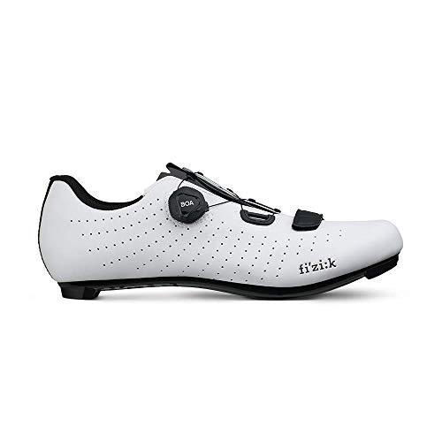 Fizik Tempo R5 Overcurve Cycling Shoe, White/ black- 39.5, White/Black