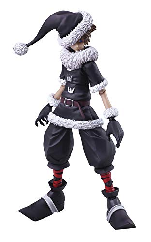 Square Enix AUG188271 Kingdom Hearts II: Bring Arts Sora (Christmas Town Version) Action Figure, Multicolor