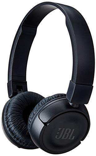 JBL Bluetooth Wireless On-Ear Headphones with Built-in Remote and Microphone,T450bt,Black (Renewed)