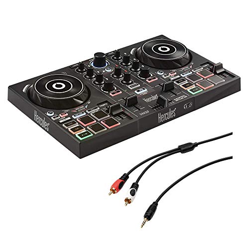 Hercules DJ Control Inpulse 200 with /8″ Stereo Mini to Dual RCA Y-Cable (6′) Bundle