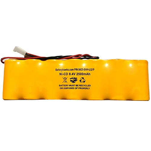 Dual-Lite 93011385 Hubbell Battery Exit Sign Emergency Light Ni-CD Battery Pack Replacement 8.4v 2500mah